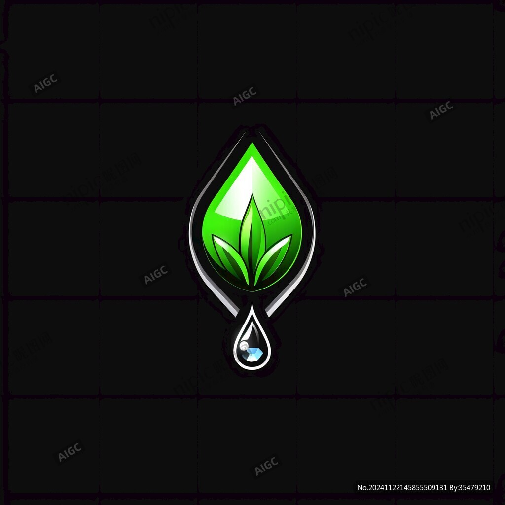 樹(shù)葉水滴logo