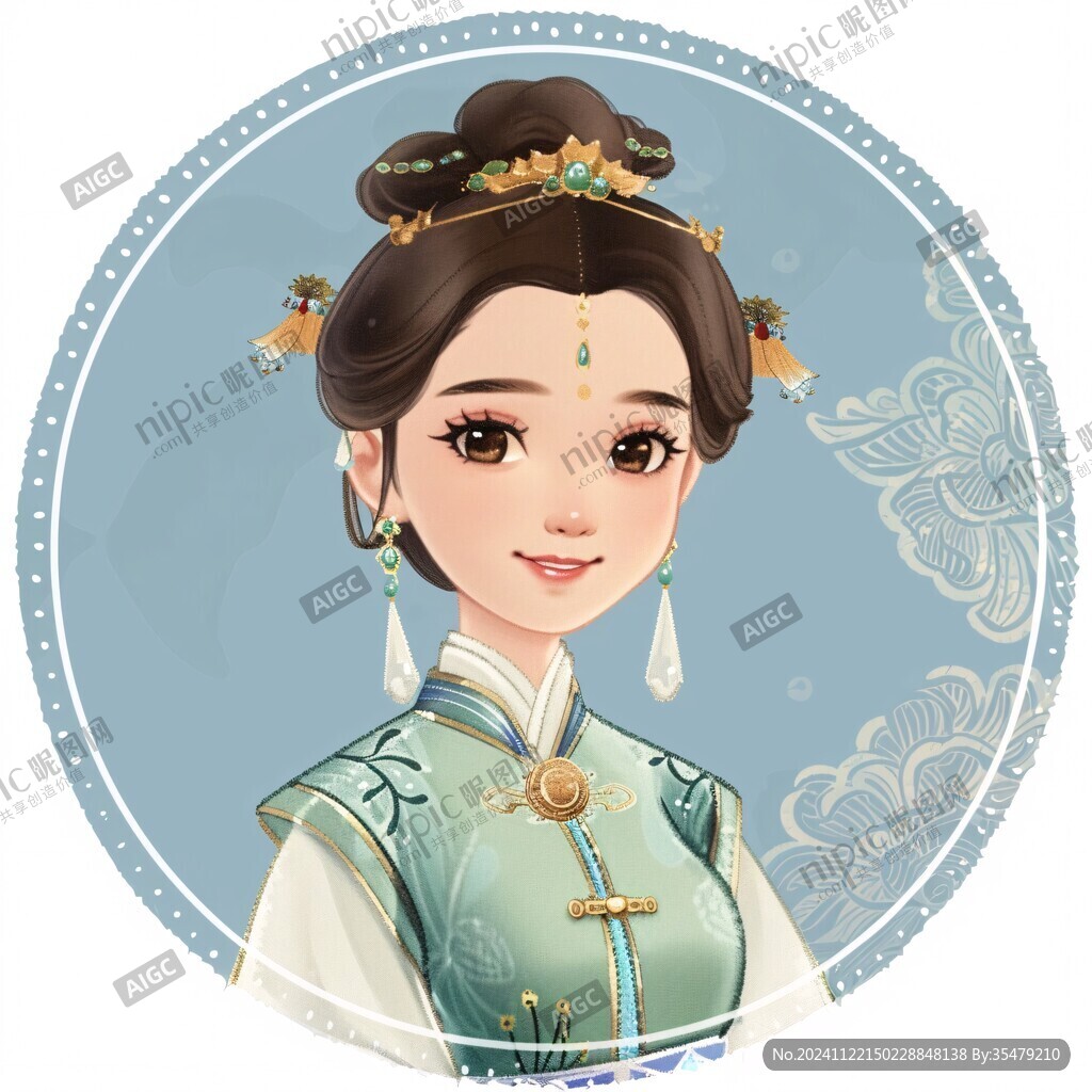 格格頭像插畫