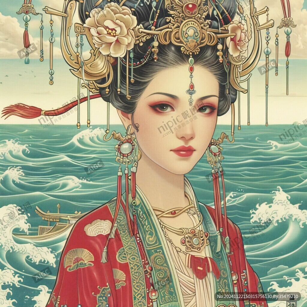 湄洲女插畫(huà)