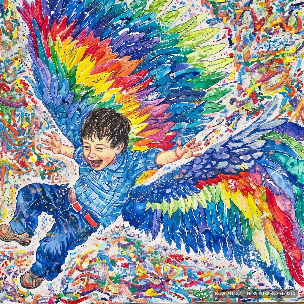 小天使包裝插畫