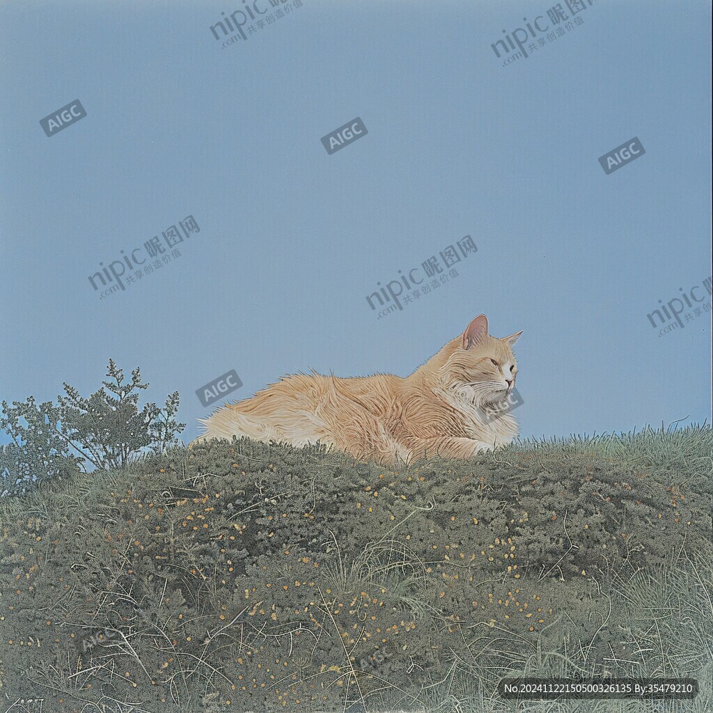 藍天下的貓