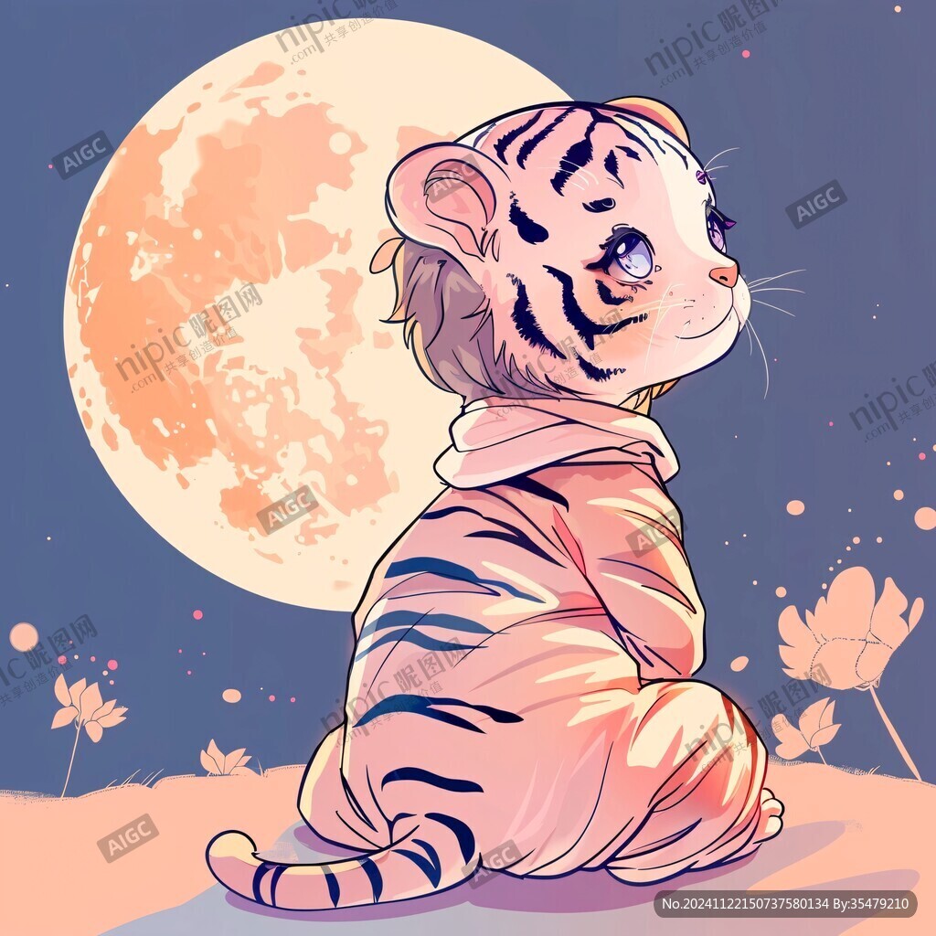 萌虎插畫