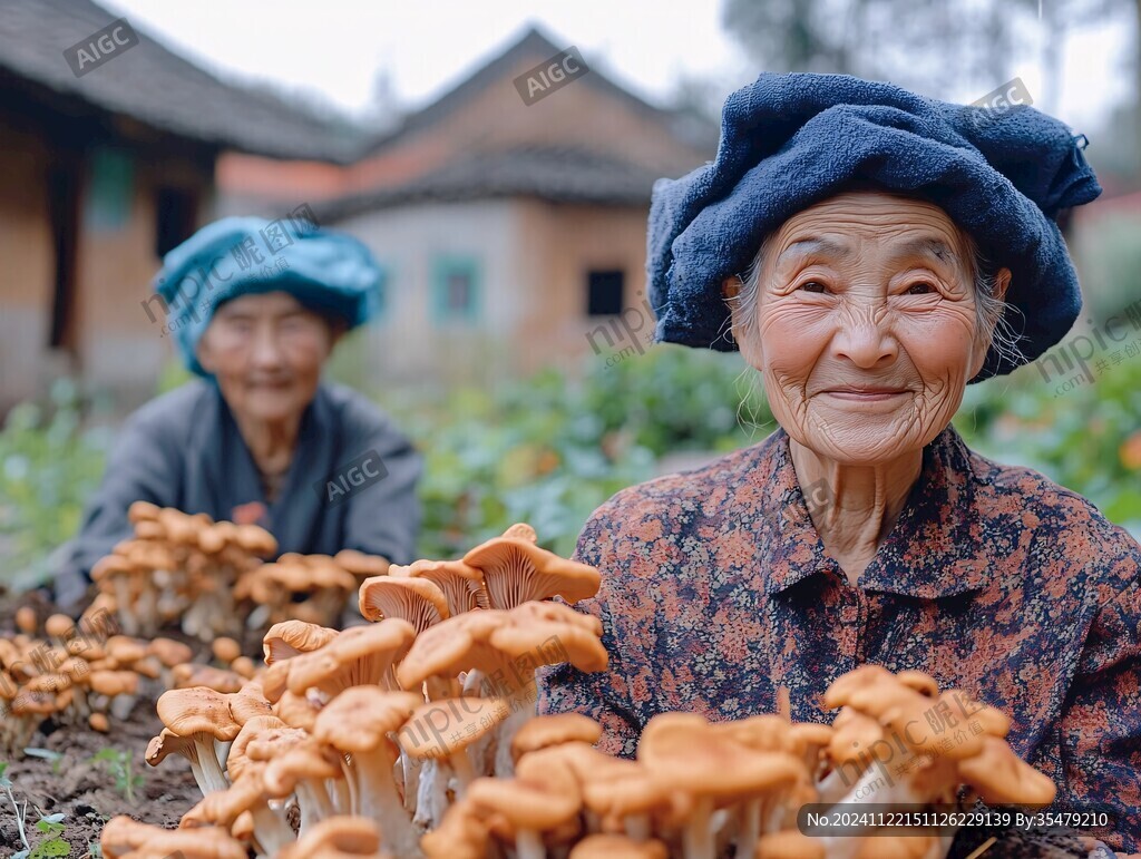 農(nóng)家采香菇