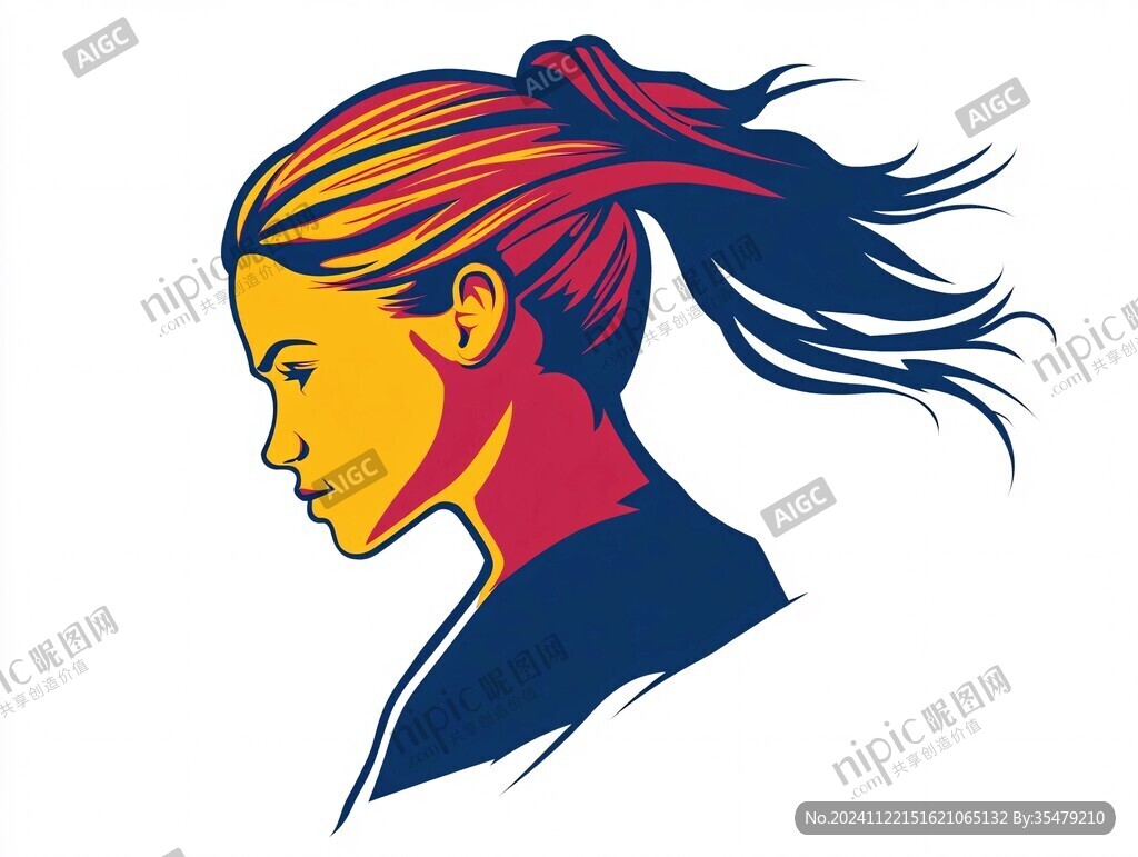 美女人物側臉