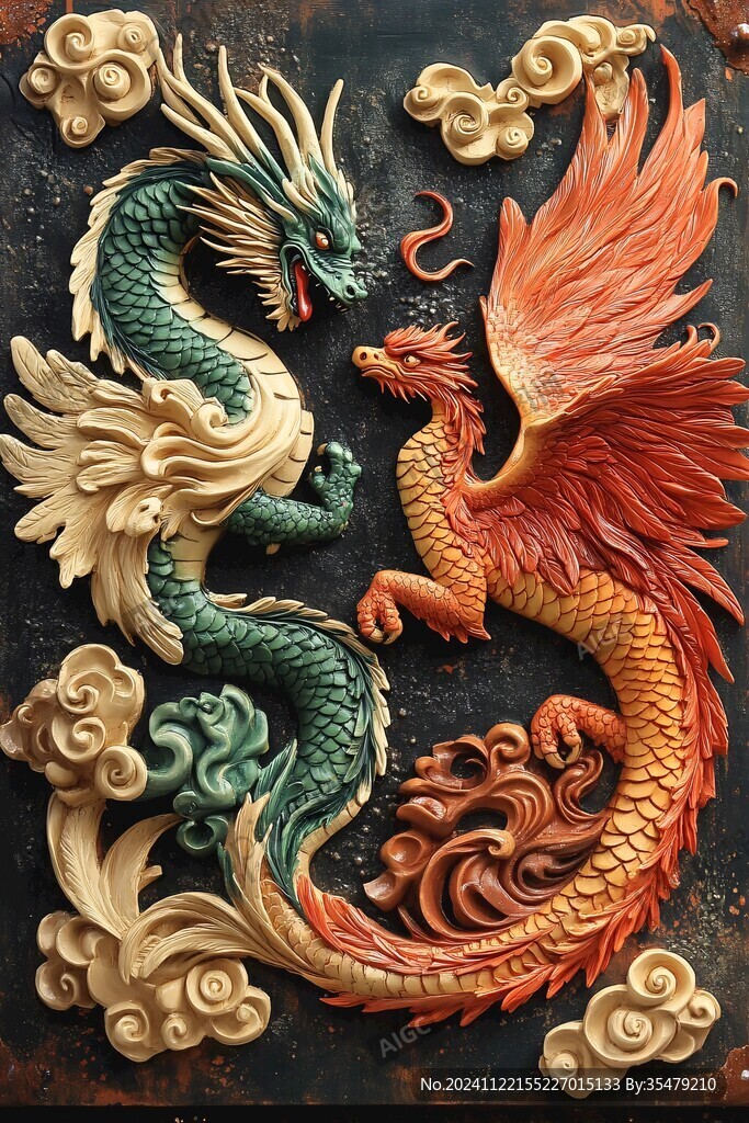 高清龍壁畫