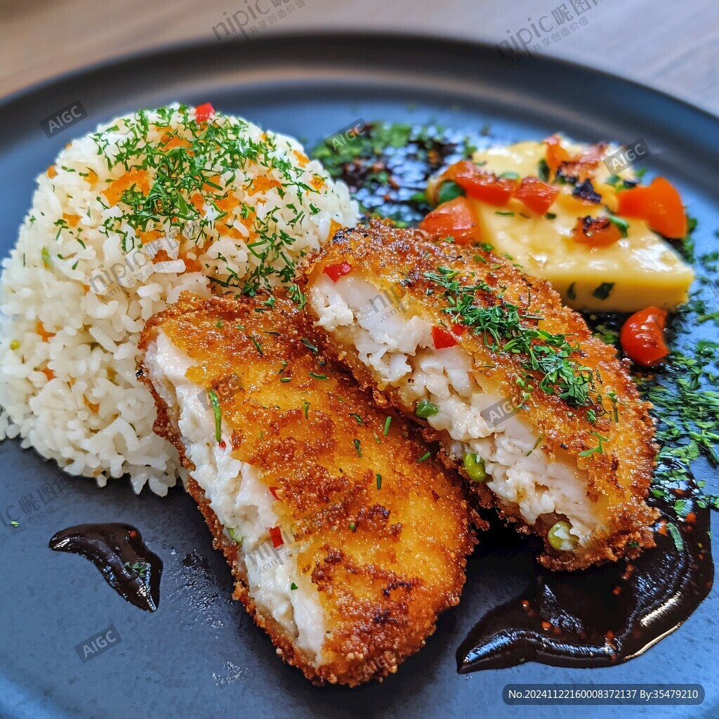 西餐魚排飯