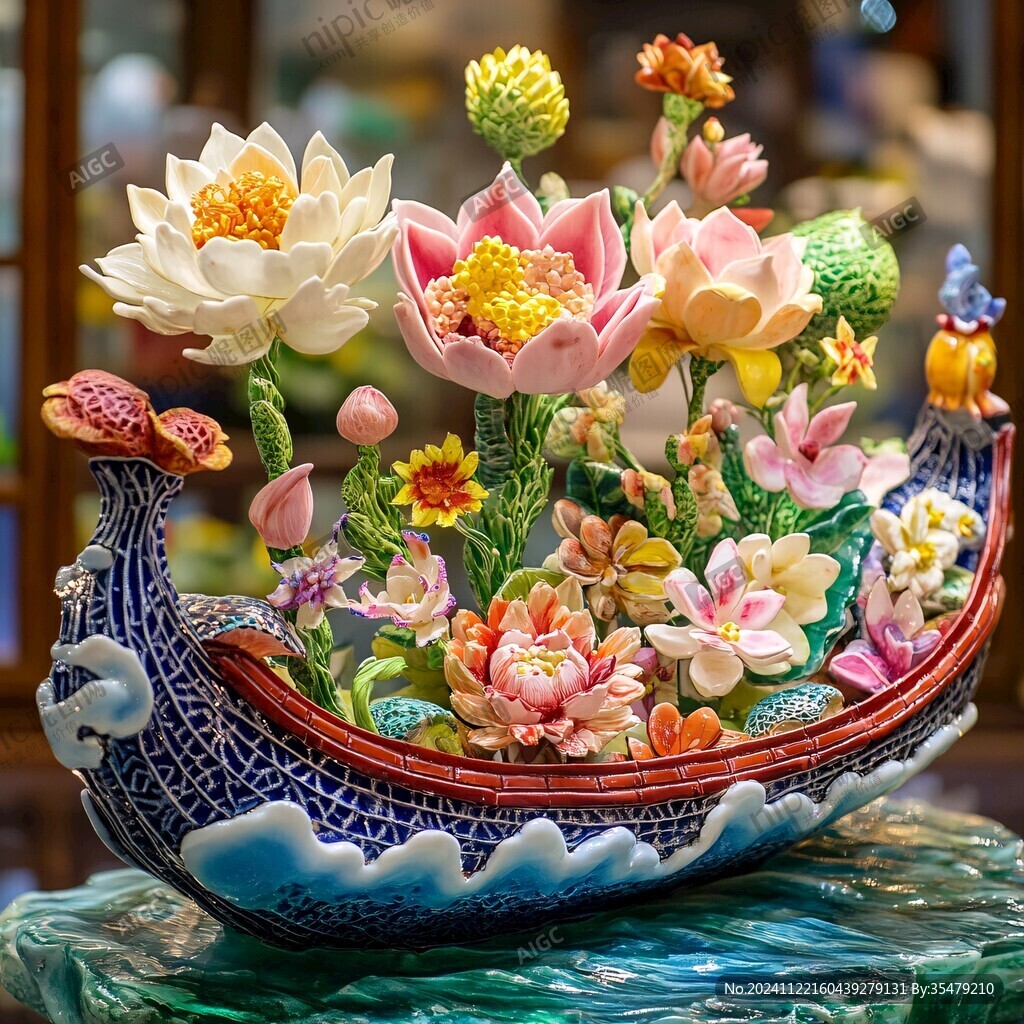 荷花工藝品