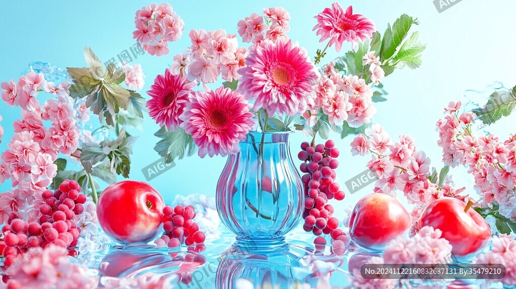 唯美花卉花瓶