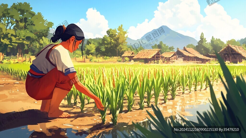 稻田魚插畫