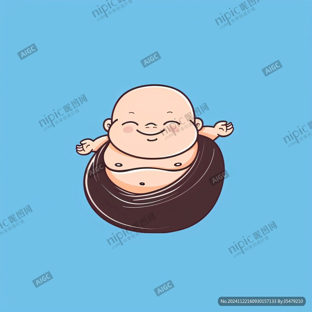 呆萌小胖娃圖案設(shè)計(jì)