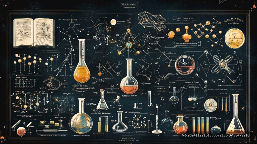 科學背景墻