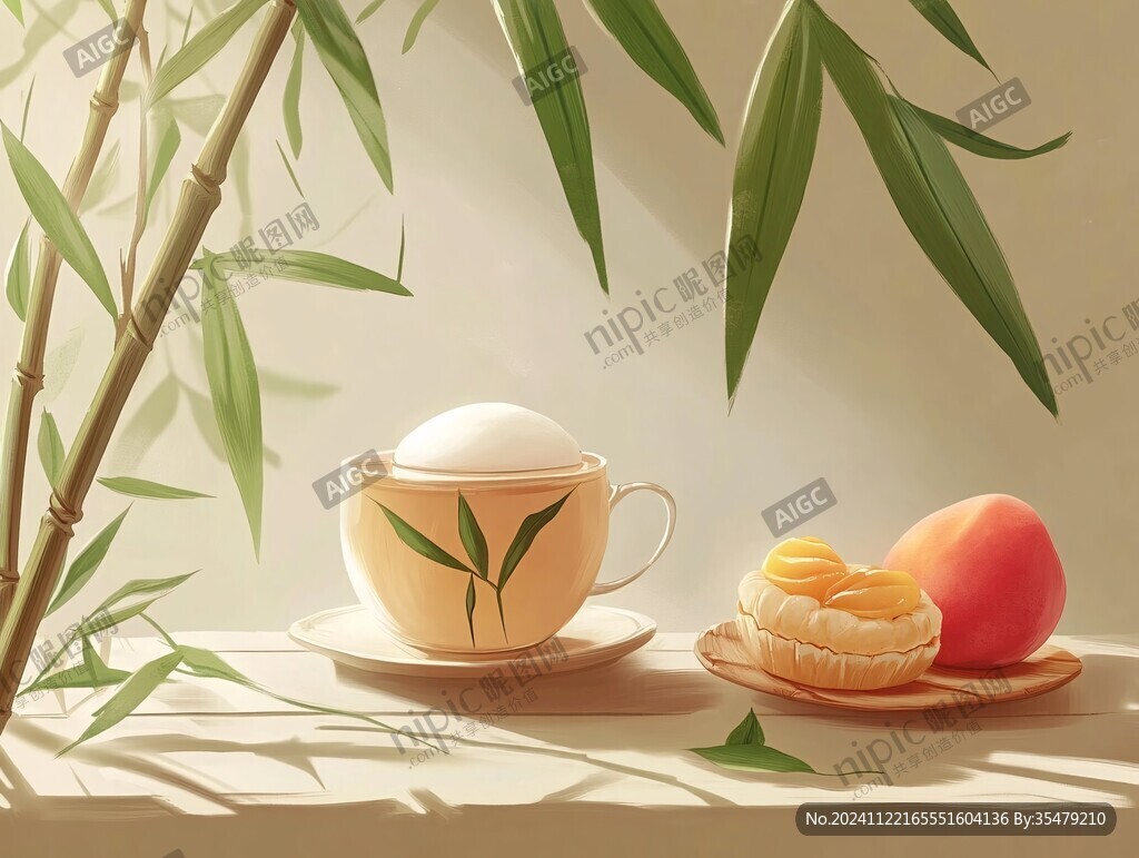 愜意下午插畫