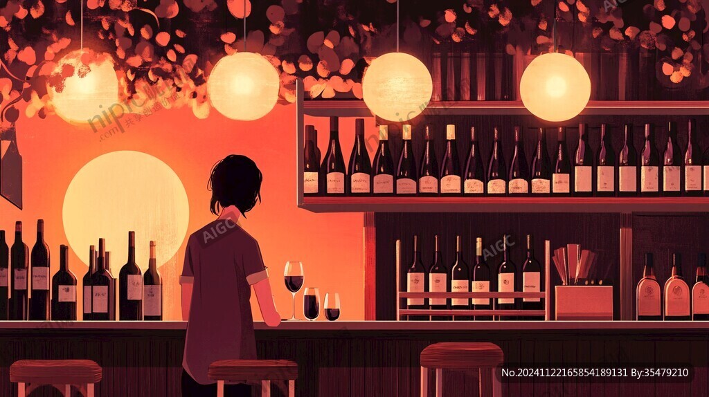 小酒館插畫