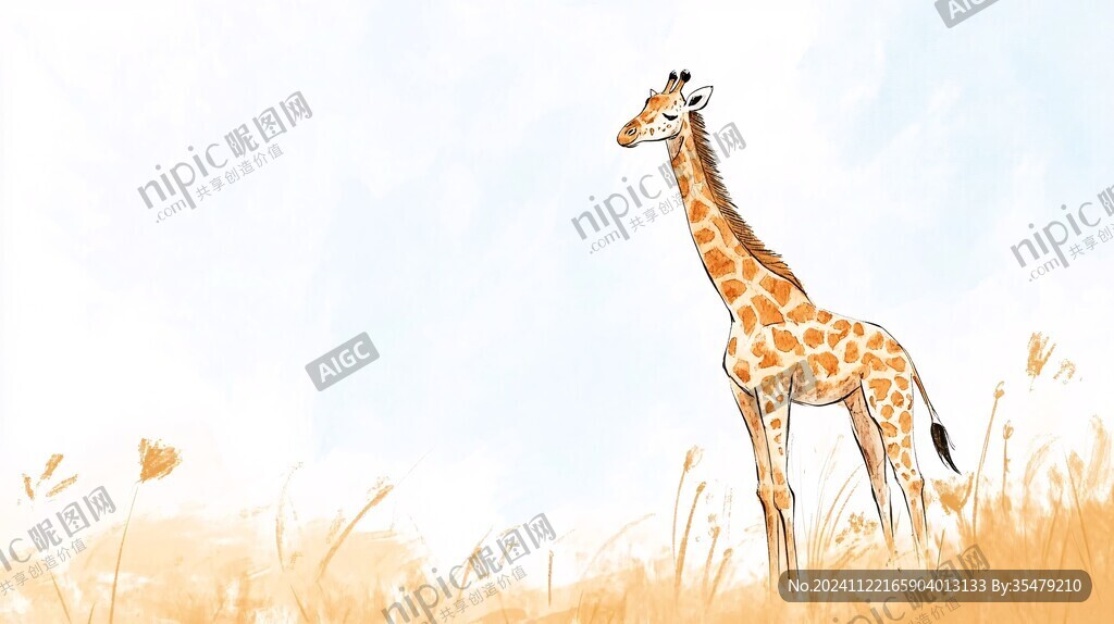 長頸鹿插畫