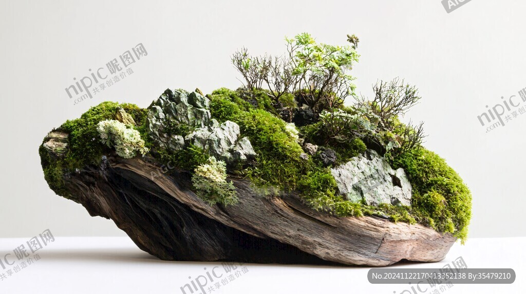 青苔假山
