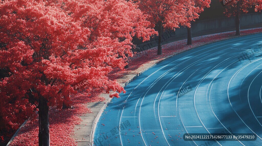 紅色的跑道