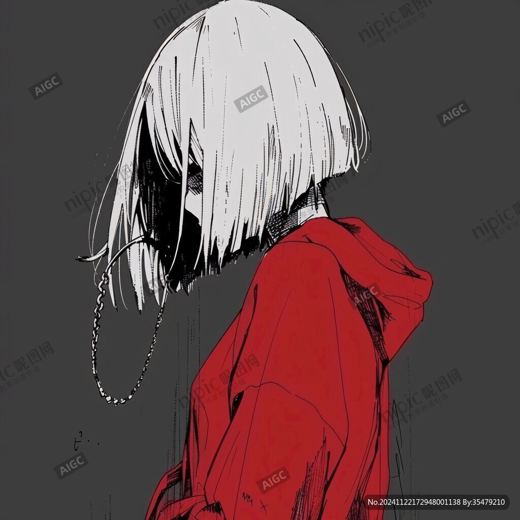 紅衣女孩頭像