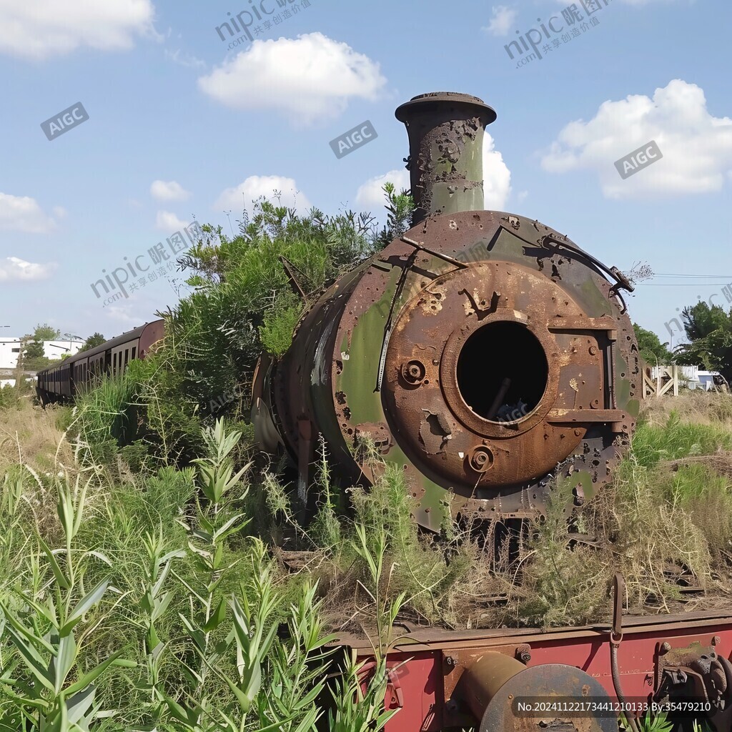 廢棄火車頭