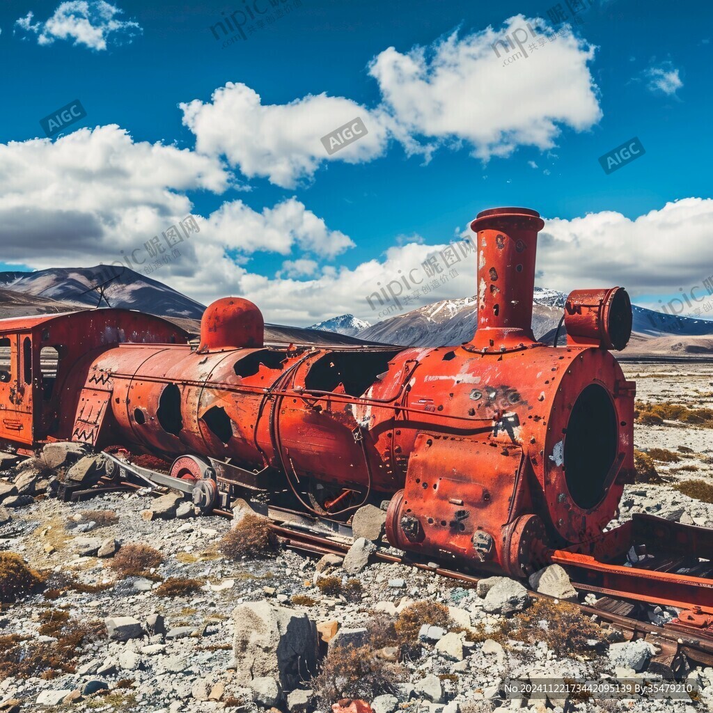 銹跡斑斑的火車