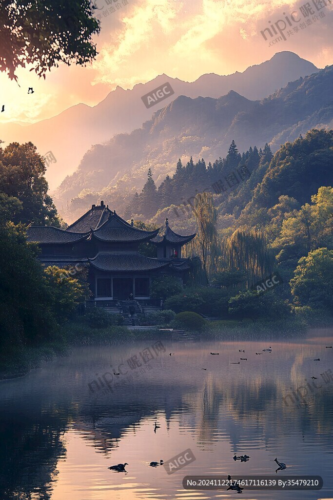 曲院風(fēng)荷日出