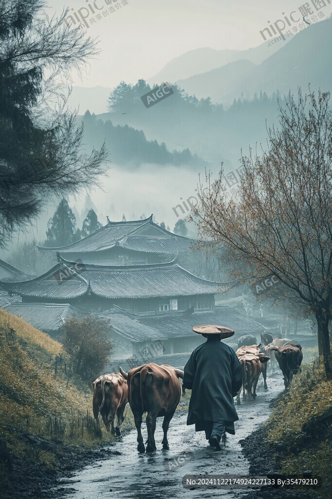 牧牛詩意