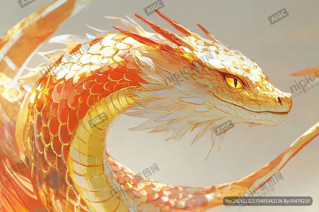 古風龍插畫