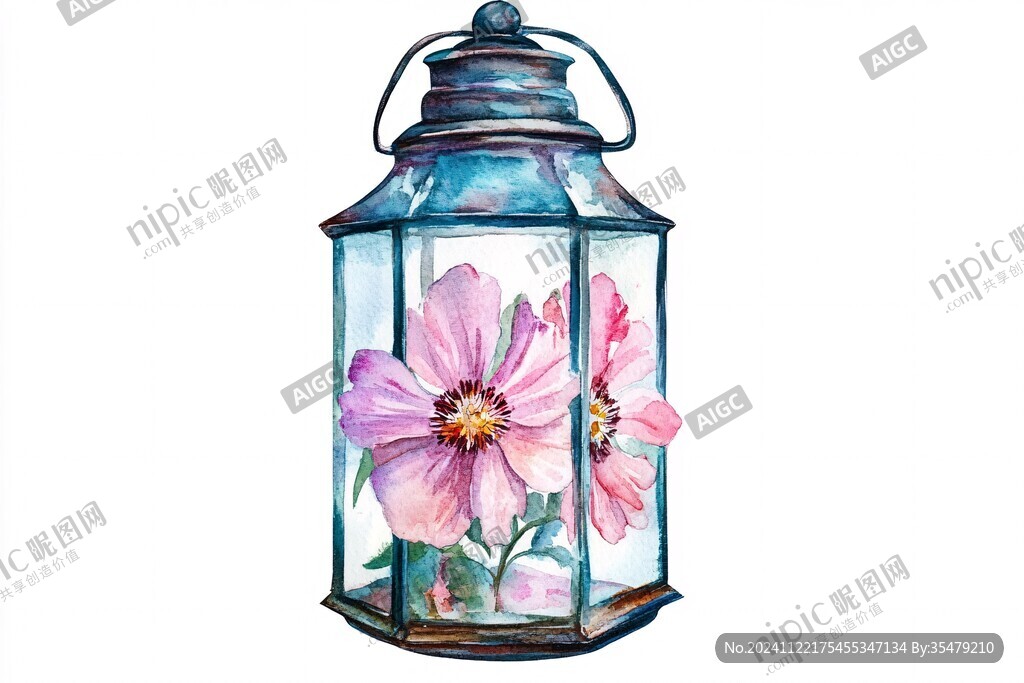 水彩馬燈