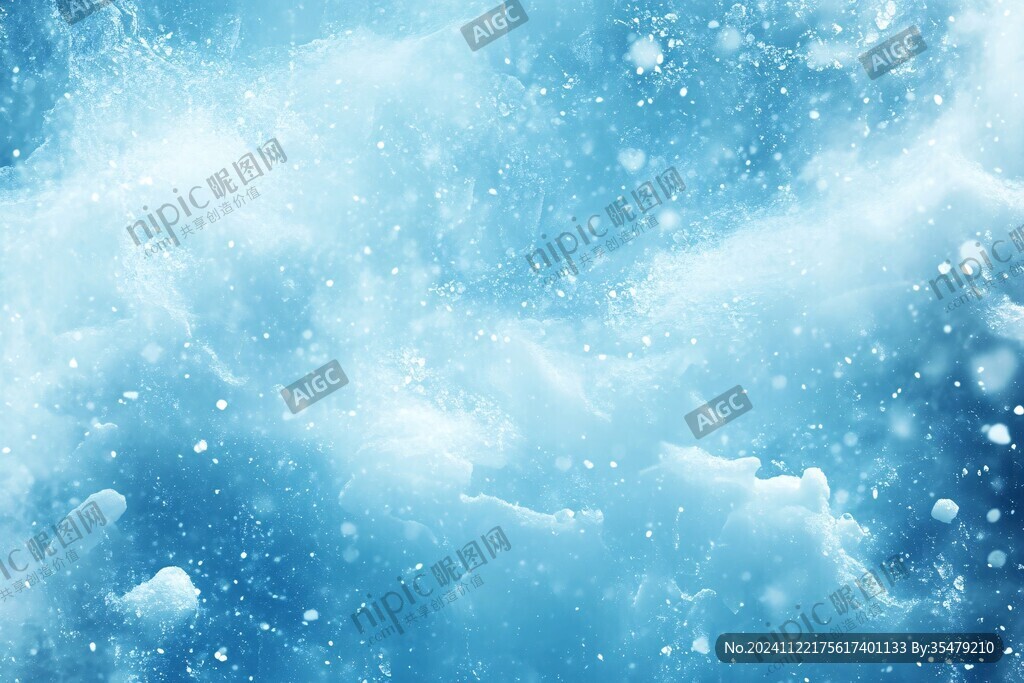 藍色夢幻冰雪