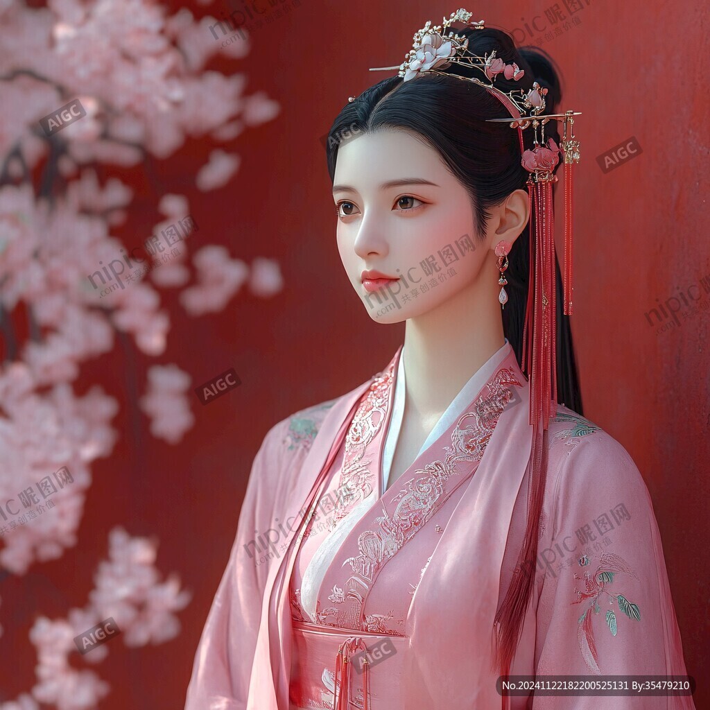 古代美女蠟像