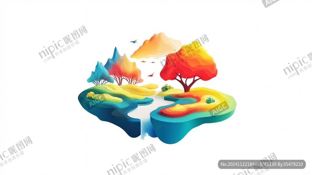 原創(chuàng)插畫風(fēng)景標(biāo)志