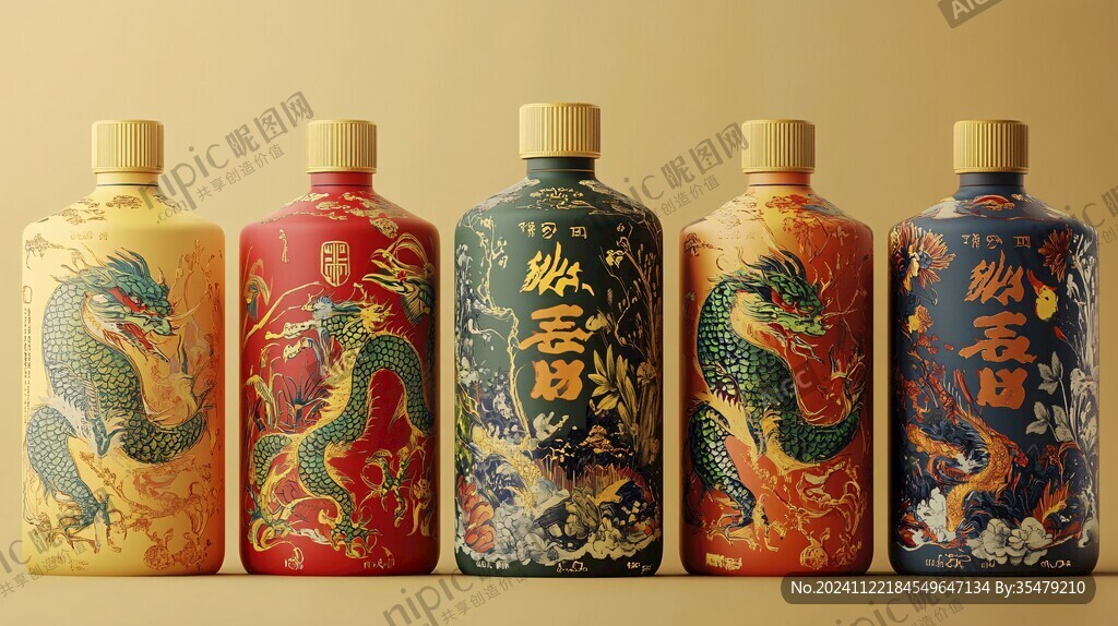 龍紋酒包裝