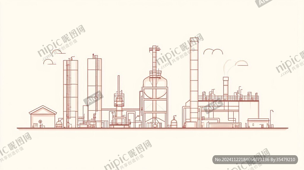 工廠素材插畫