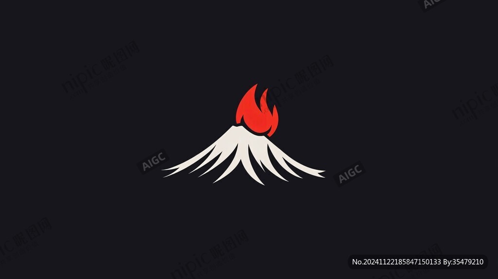 火山logo