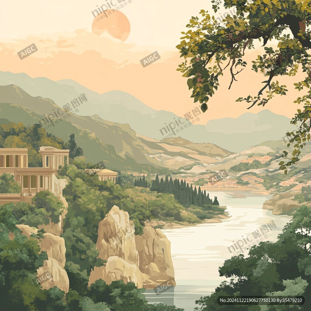 山村插畫