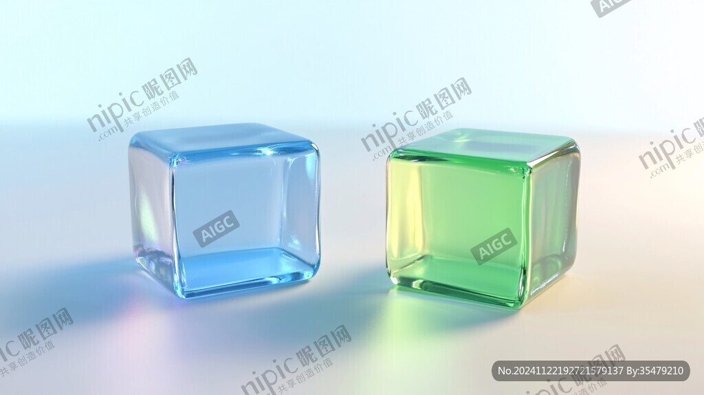 玻璃水晶質(zhì)感立方體