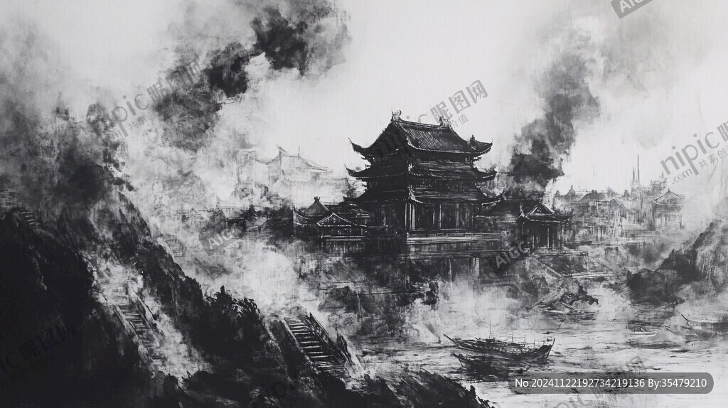 水墨城隍閣