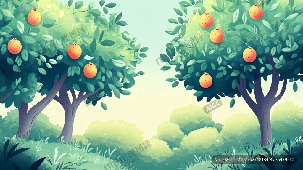 果樹插畫