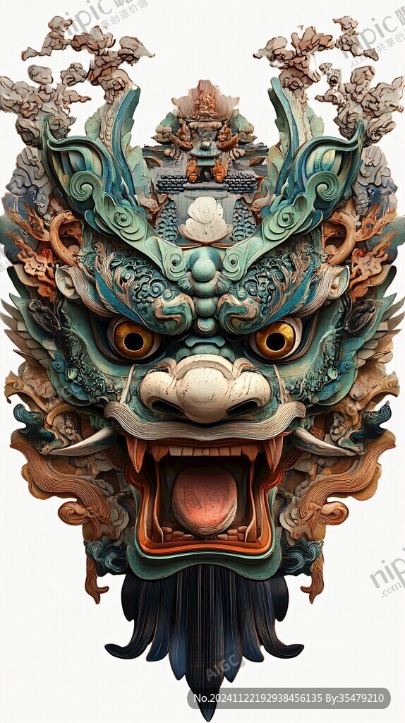 鎮(zhèn)宅辟邪文創(chuàng)插畫