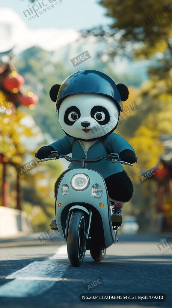 摩托車熊貓