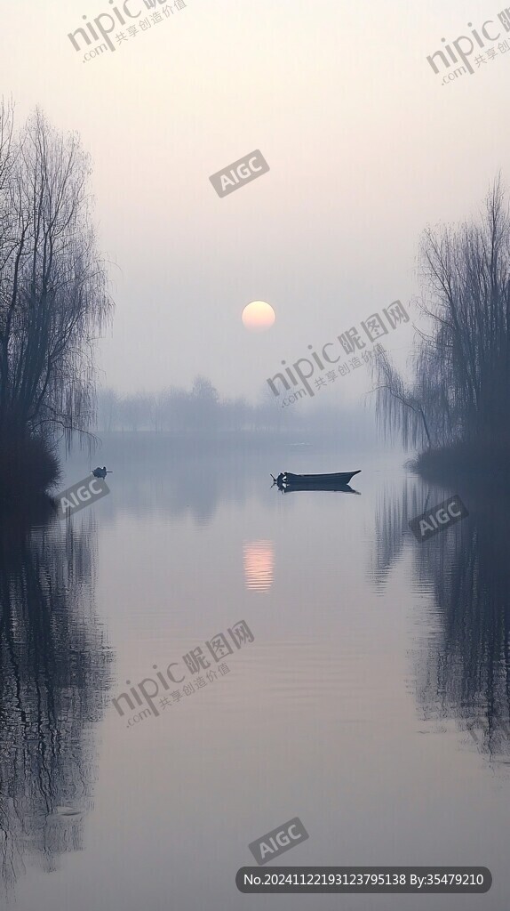 茅家埠的早晨