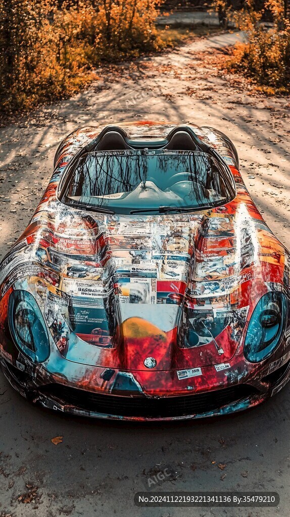 絢麗線條汽車