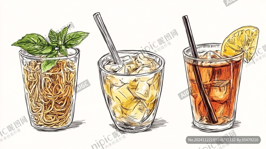 飲品手繪