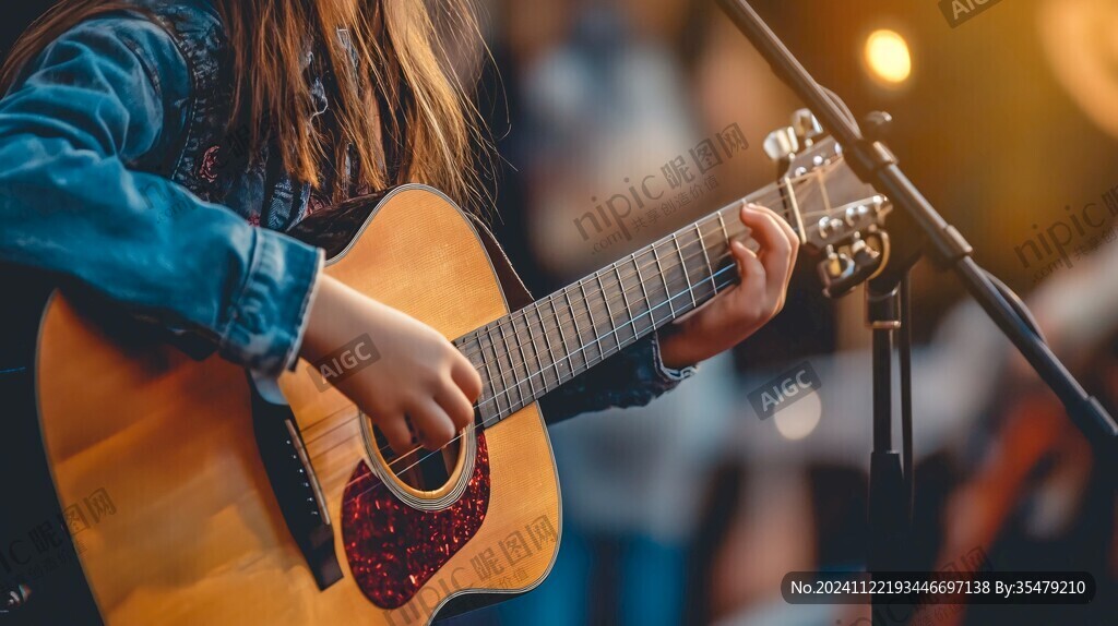 彈吉他的少女