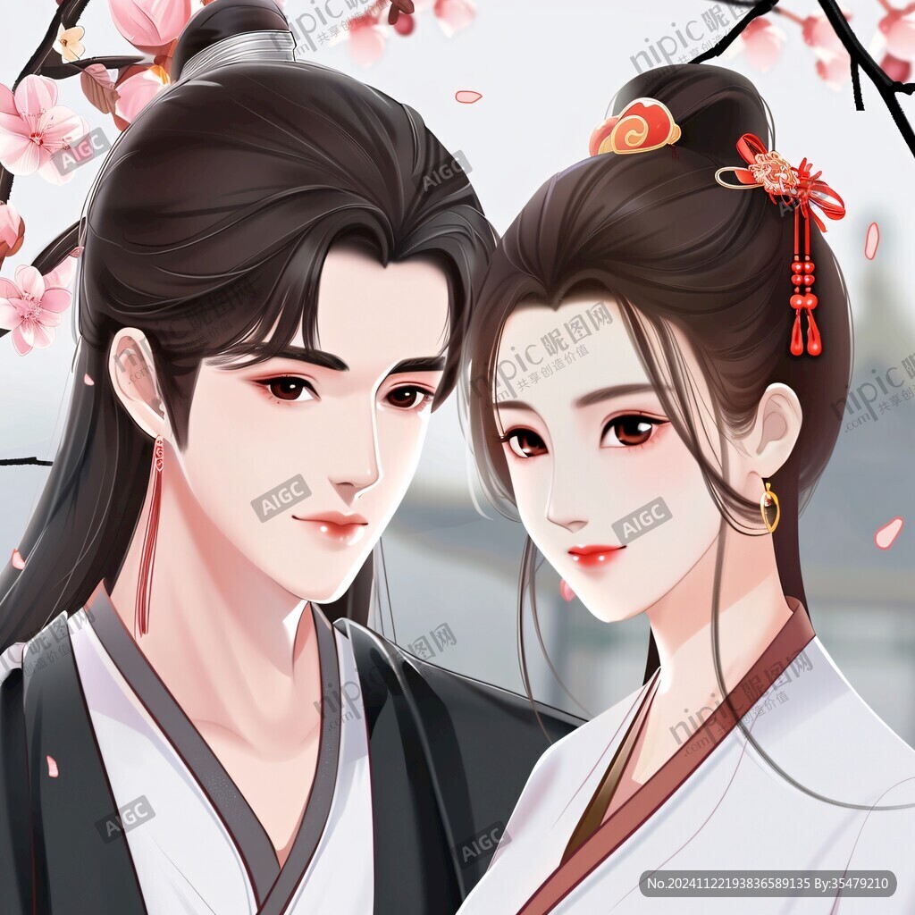 卡通古裝情侶