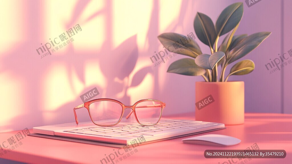 桌面擺件插畫