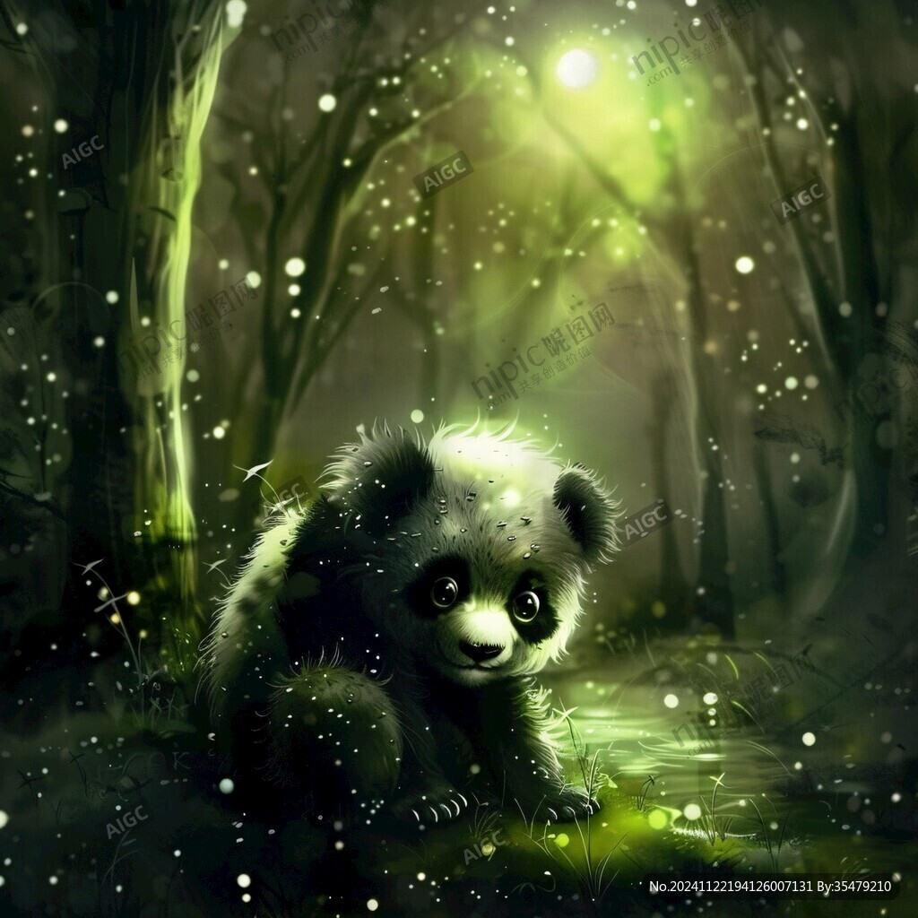 小熊貓插畫