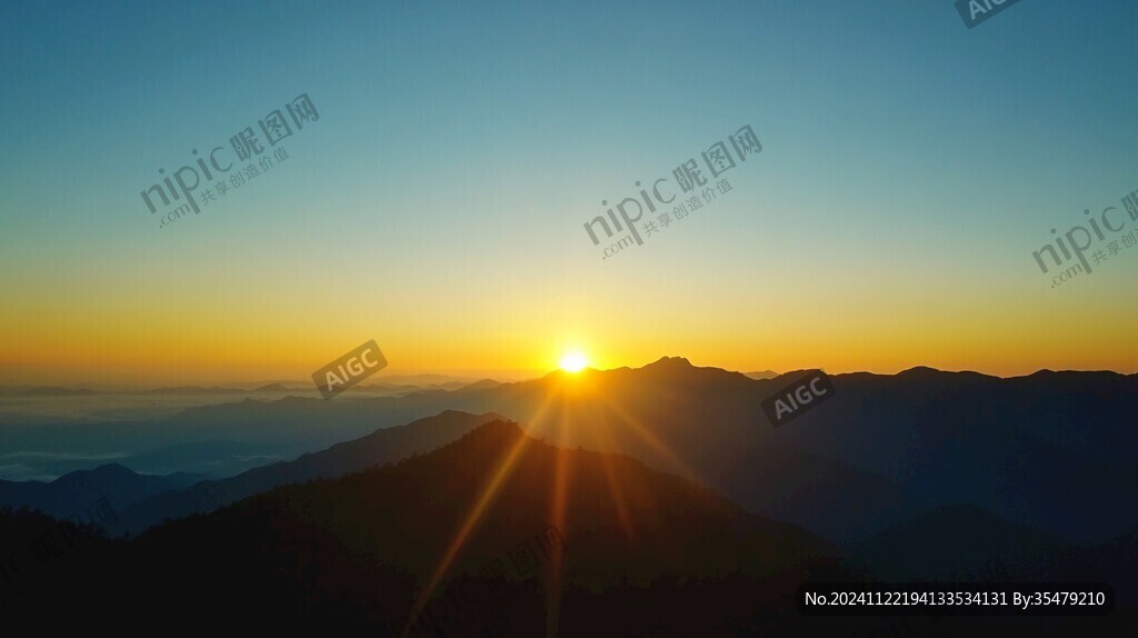 南峰日落