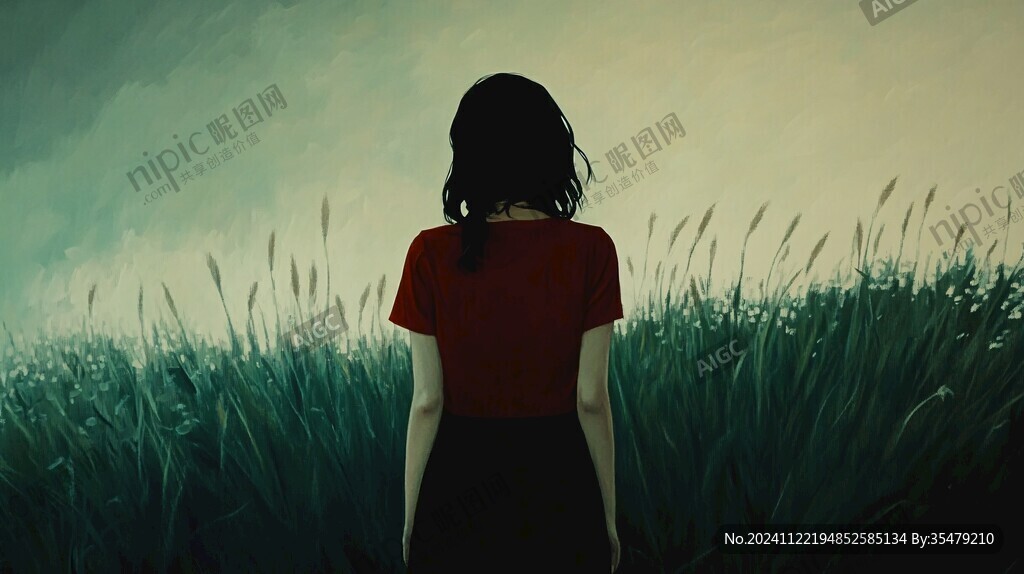 背影插畫