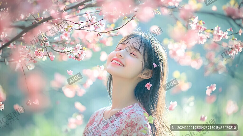 春日唯美女孩