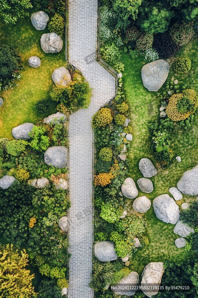 俯瞰園林風(fēng)景